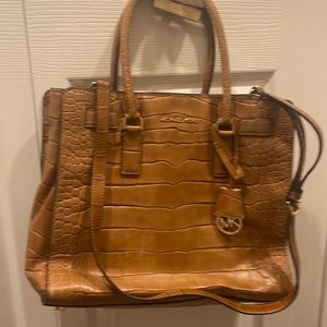 Michael Kors crocodile embossed tote